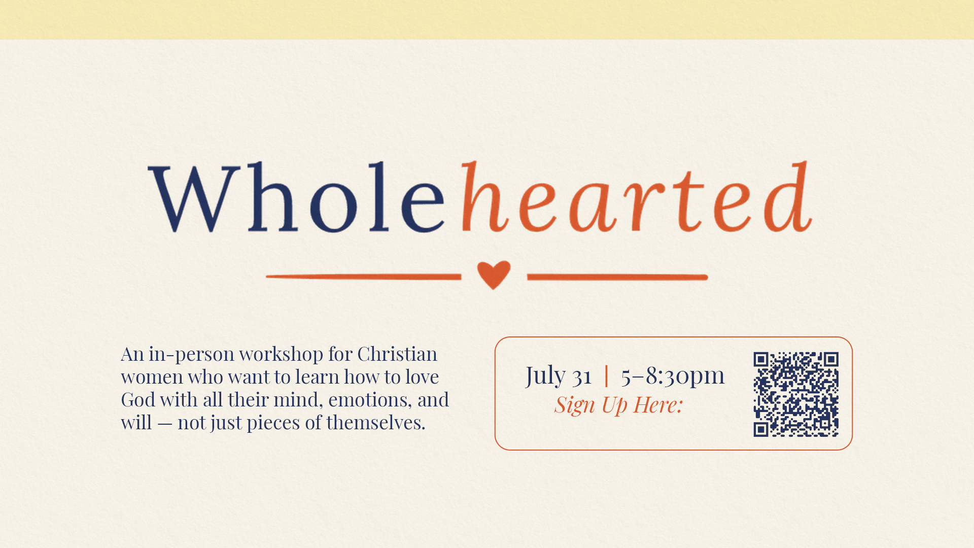 Wholehearted In-person Workshop Event Design - Concept 1b