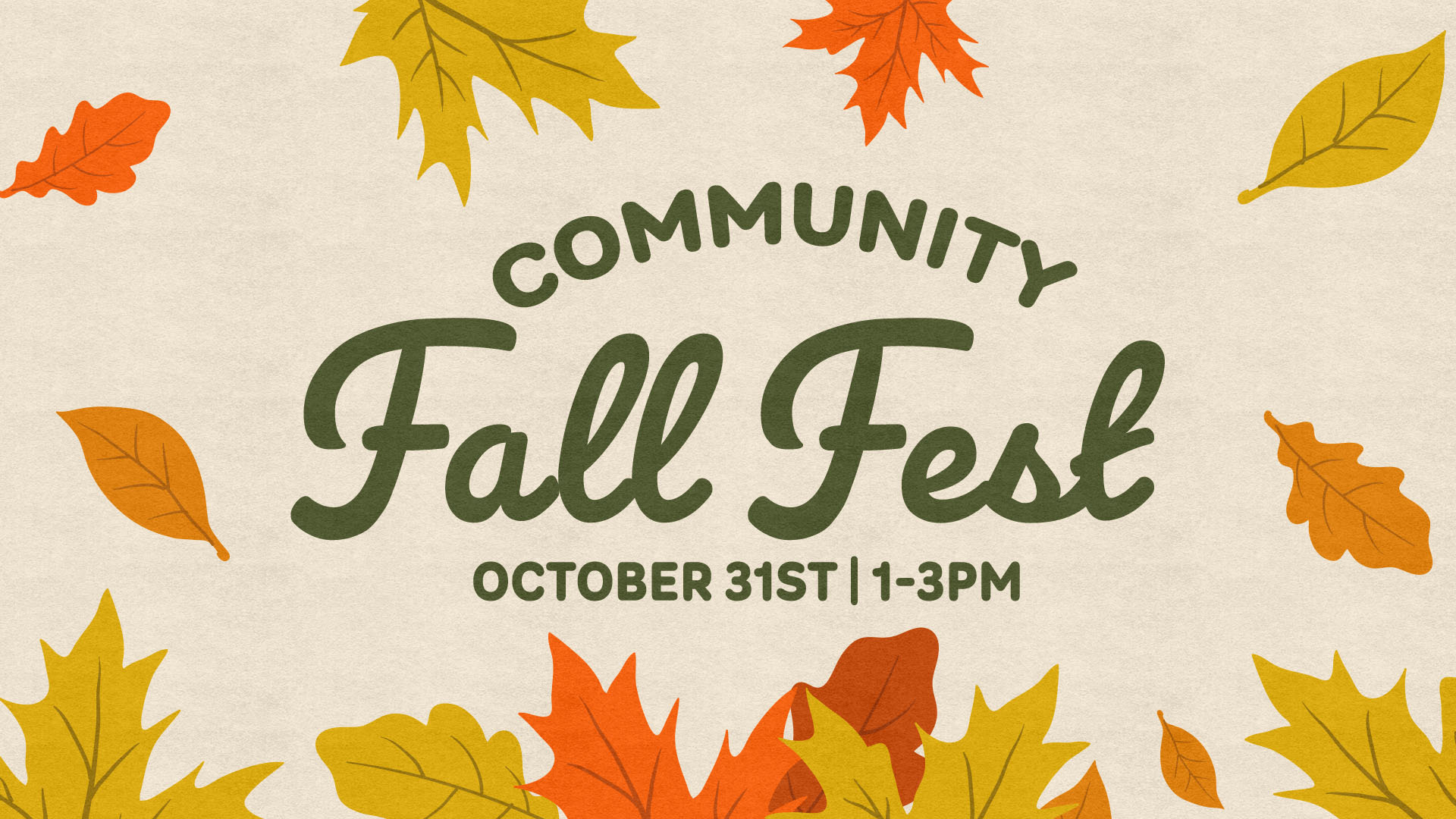 Community Fall Fest Event - Event Design FinalHigh Definition Title Slide ・ 1920 x 1080 px